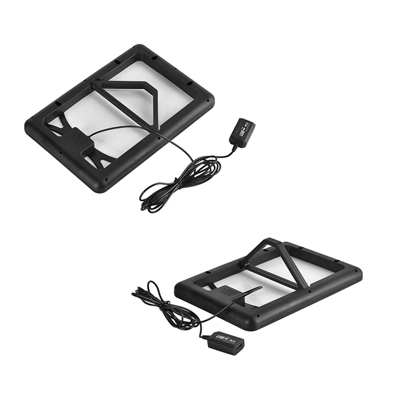 Tragbarer Mini-Solarventilator, Eingebauter 5500MAH Lithium-Akku, weiß