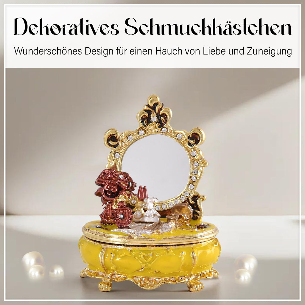 Schminkspiegelkasten Deko Schmuckdose, Größe 7x4x8.5cm