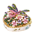Rosafarbene Libelle Deko Schmuckdose, Größe: 6,8x2x6 cm