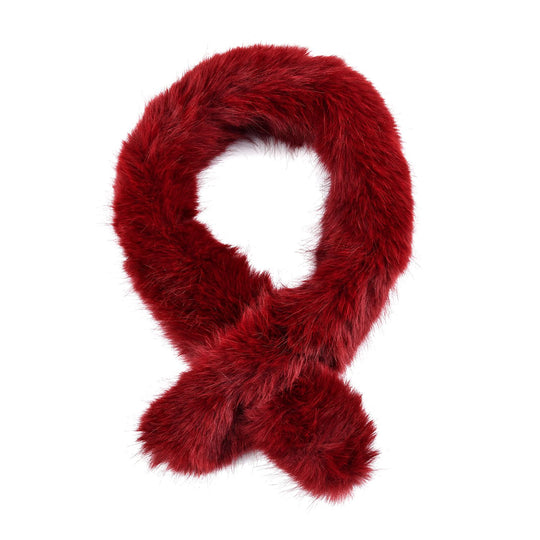 faux fux scarfMaterial: 100%PolyesterSize: 80 length * 7cm wideweight: 68 gcolor: black