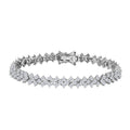 Moissanit Armband, 20 cm - 8,64 ct.