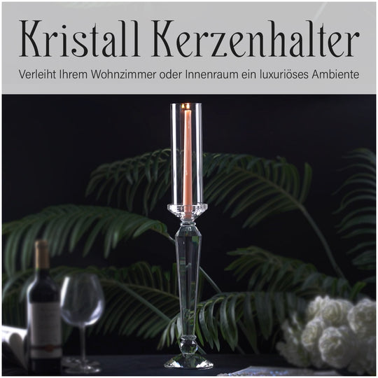 The 5th Season Kristall-Kerzenhalter, 59cm Höhe, transparent