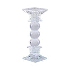 The 5th Season Kristall-Kerzenhalter, 47cm Höhe, Silber