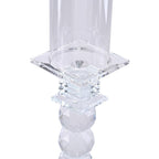 The 5th Season Kristall-Kerzenhalter, 47cm Höhe, Silber