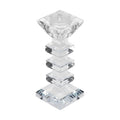Kristallglass Kerzenhalter, Quadrat