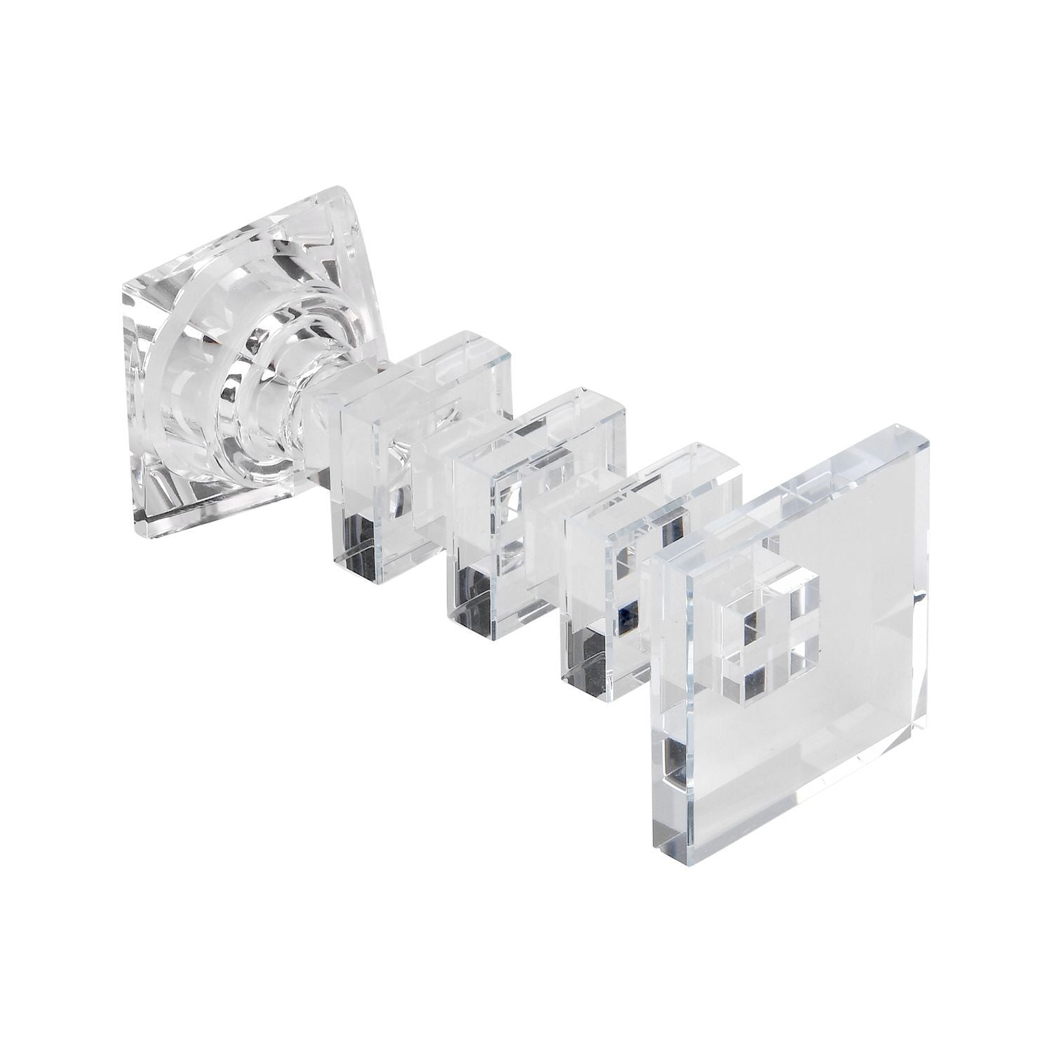 Kristallglass Kerzenhalter, 17x9 cm, quadrat