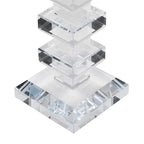 Kristallglass Kerzenhalter, 17x9 cm, quadrat