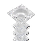 Kristallglass Kerzenhalter, 17x9 cm, quadrat