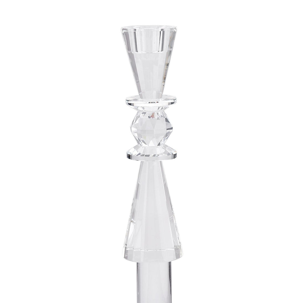 Kristall-Kerzenhalter für Kegelkerzen, Größe:23cm