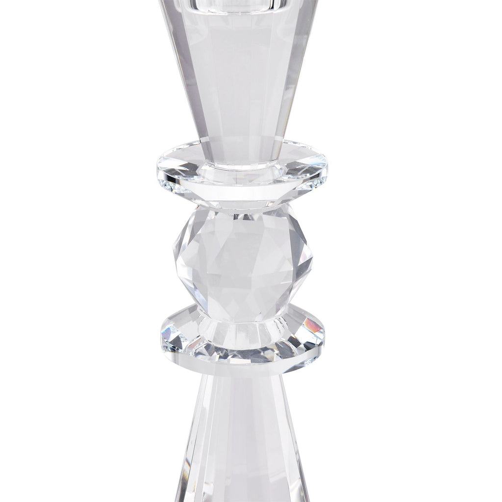 Kristall-Kerzenhalter für Kegelkerzen, Größe:23cm