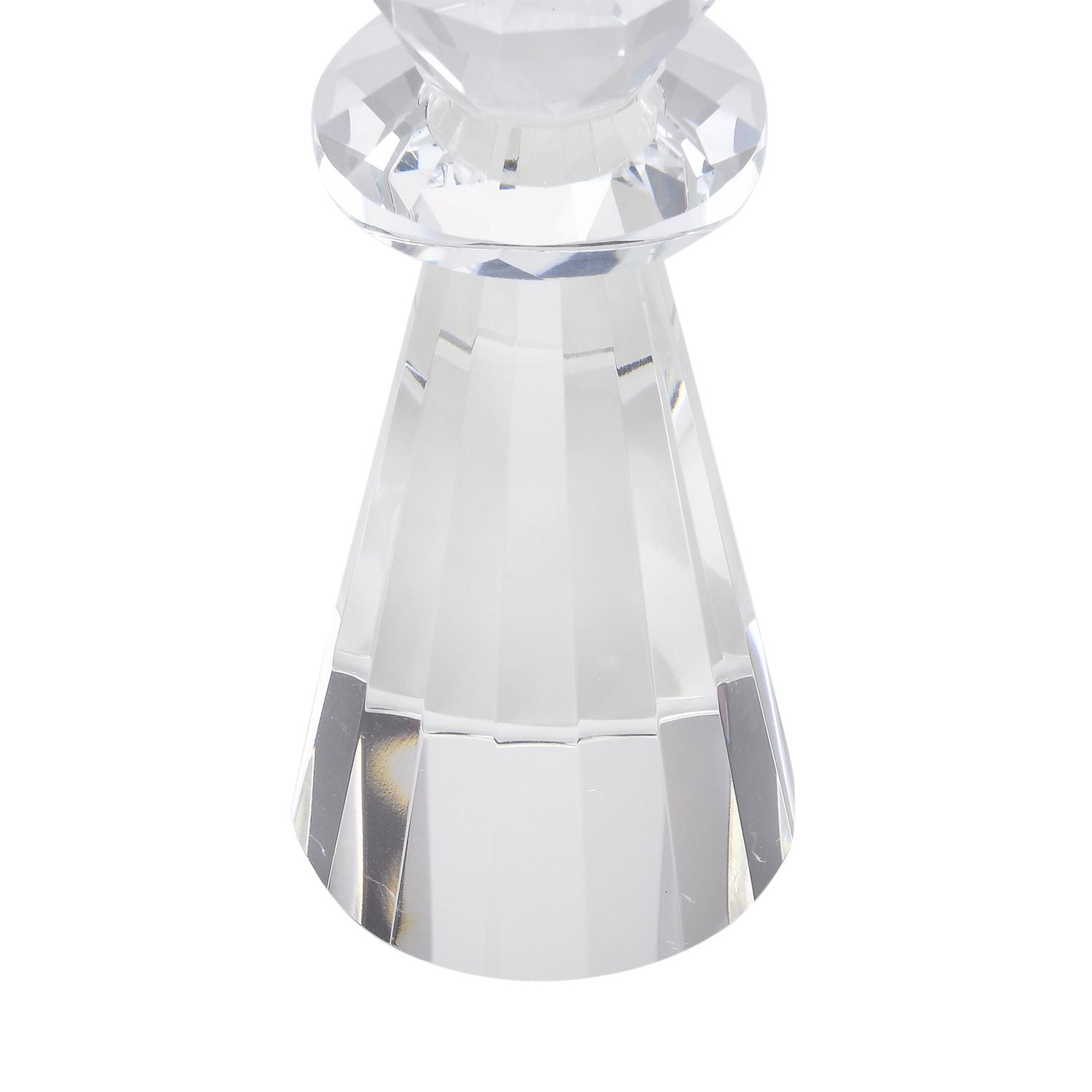 Kristall-Kerzenhalter für Kegelkerzen, Größe:23cm