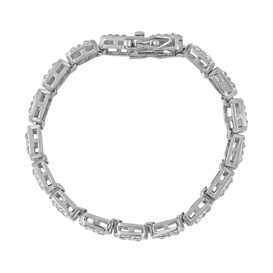 Weißes Kristall-Armband ca. 18.5 cm