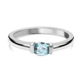 Kambodschanischer Blauer Zirkon Ring, 925 Silber platiniert (Größe 17.00) ca. 0.73 ct