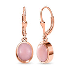 AA Rosa Opal Ohrringe 925 Silber rosévergoldet ca. 2.94 ct