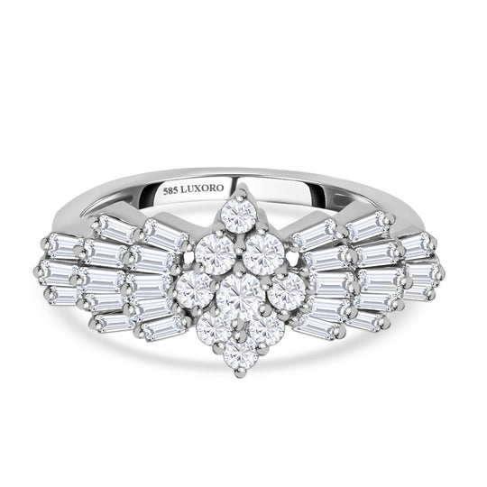 LUXURIANT DIAMOND - Diamant Ballerina-Ring, SGL zertifiziert I1 G-H, 585 Gelbgold (Größe 20.00) ca. 1.00 ct