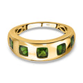 Natürlicher Chromdiopsid Ring, 925 Silber Gelbgold Vermeil (Größe 17.00) ca. 1.69 ct