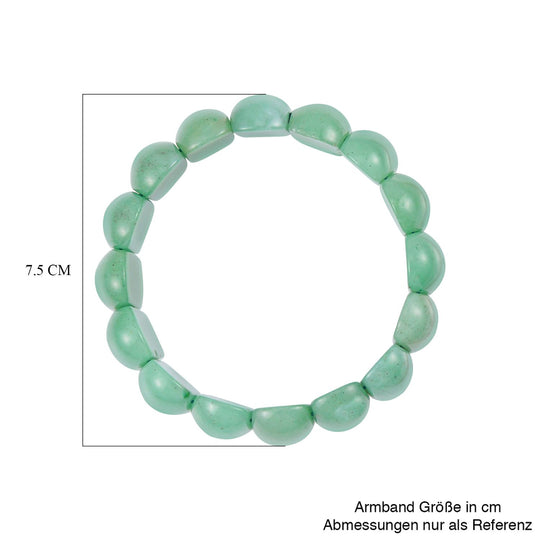 Grüner Aventurin Armband, 18 cm,  ca. 365.50 ct