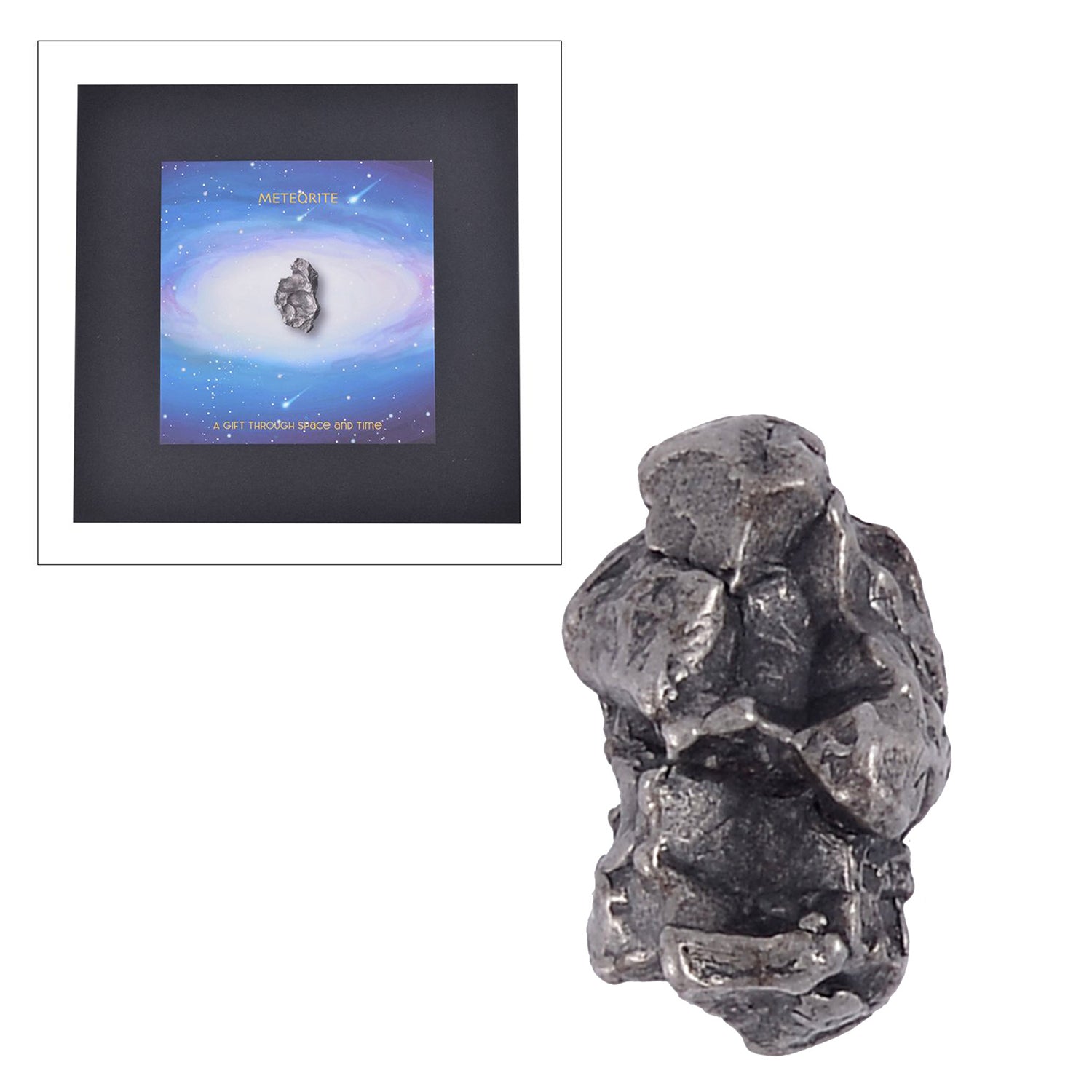 Gem Crystal Kollektion - Echter Muonionalusta Meteorit in Geschenkverpackung für Sammler