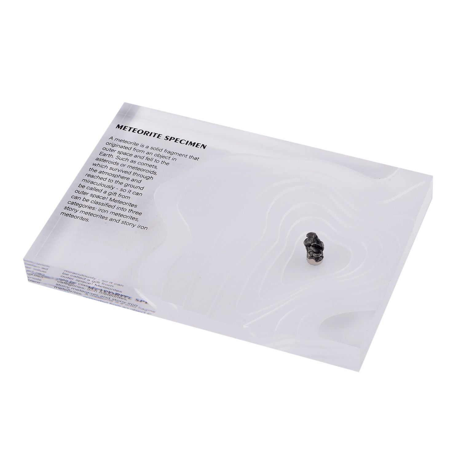 Gem Crystal Kollektion - Echter Muonionalusta Meteorit in Geschenkverpackung für Sammler