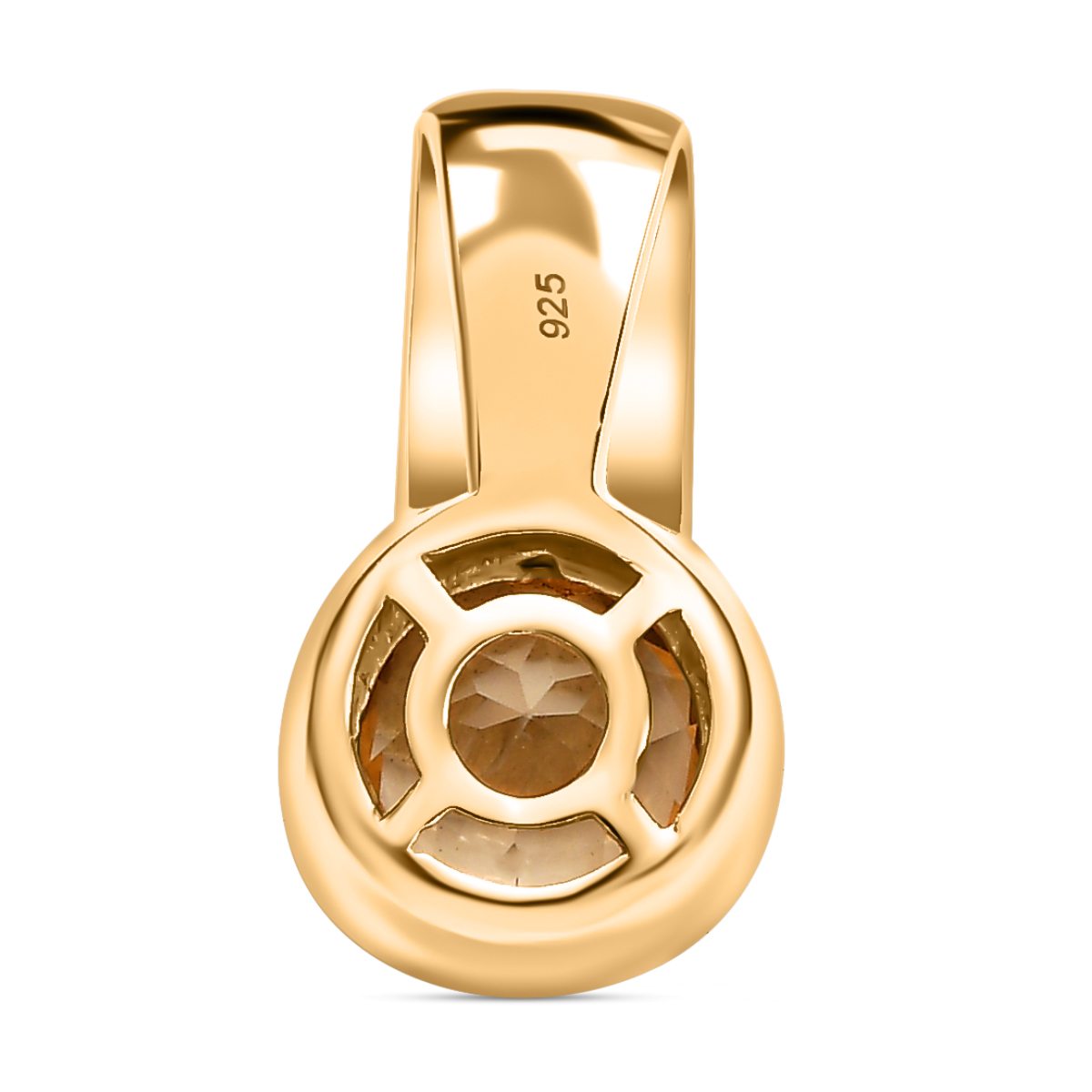 Triphan Anhänger, 925 Silber Gelbgold Vermeil ca. 1.05 ct
