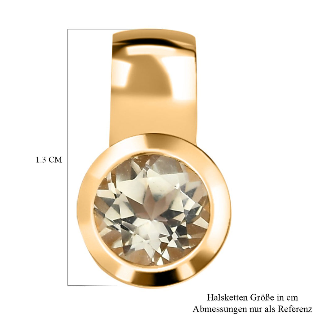 Triphan Anhänger, 925 Silber Gelbgold Vermeil ca. 1.05 ct