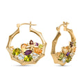 GP Italian Garden Kollektion - Natürliche Mehrfach-Peridot-Ohrringe - 9,87 ct.