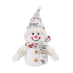 Schneemann mit LED lichter, 25 cm, 3AAA (nicht inkl.), Weiß