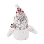 Schneemann mit LED lichter, 25 cm, 3AAA (nicht inkl.), Weiß