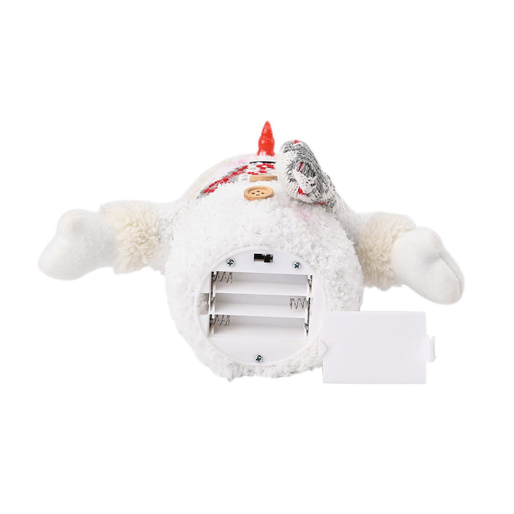 Schneemann mit LED lichter, 25 cm, 3AAA (nicht inkl.), Weiß