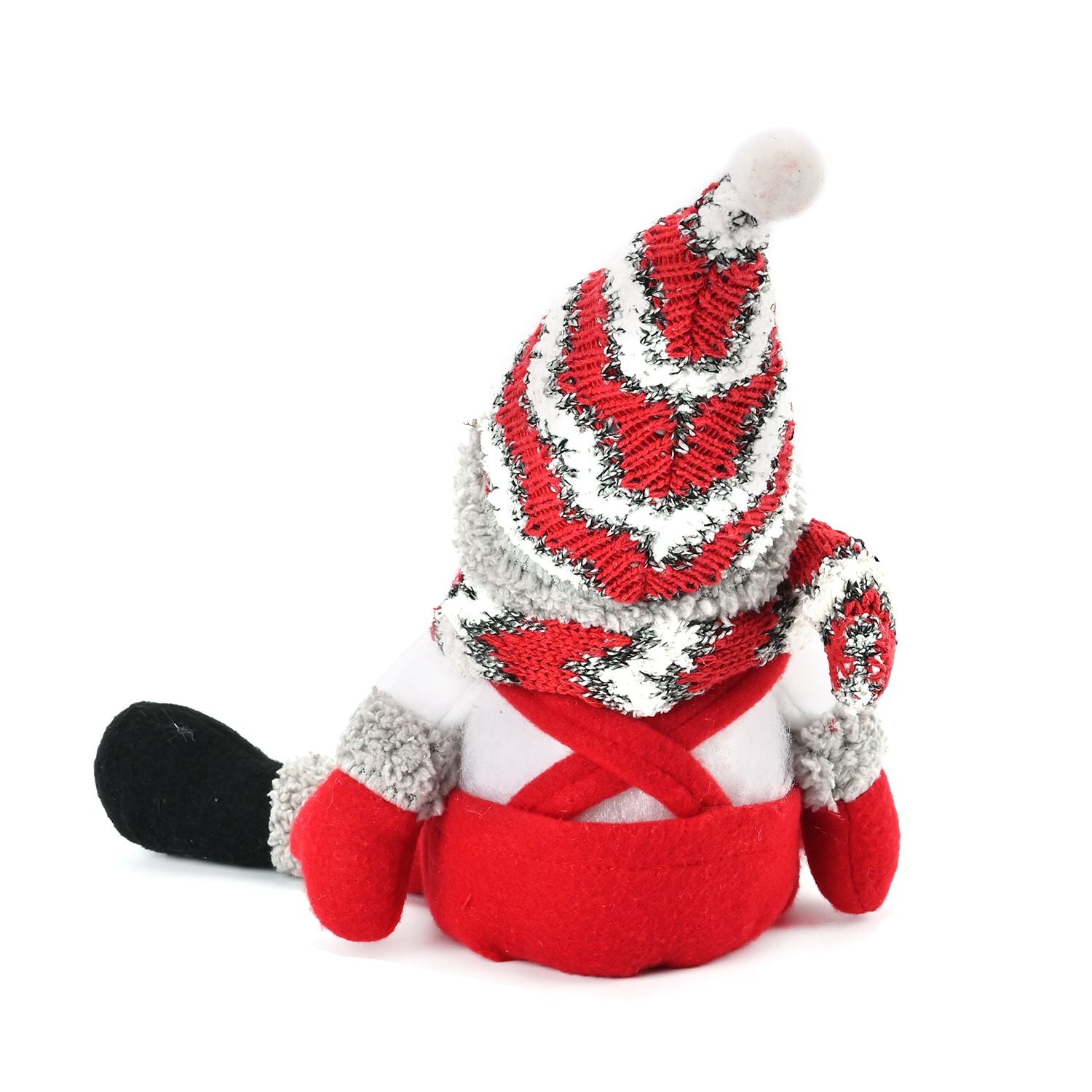Sitzender Schneemann mit LED lichter, 25 cm, 3AAA (nicht inkl.), Weiß
