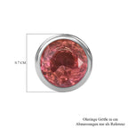 Sunset Triplett Quarz Ohrringe Edelstahl ca. 3.22 ct