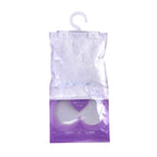 HOME SMART Hängende Luftentfeuchter Tasche 220g*5 Lila 1.N.W: 220g Calciumchlorid pro Tasche 2. Lavendel-Duft 3. Weißer oder blauer Haken+angepasster Innenbeutel (Tyvek)+leerer Außenbeutel
