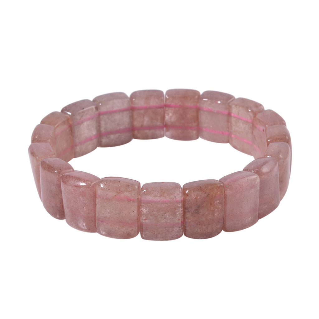 Erdbeer Quarz Armband 17 cm  ca. 170.00 ct
