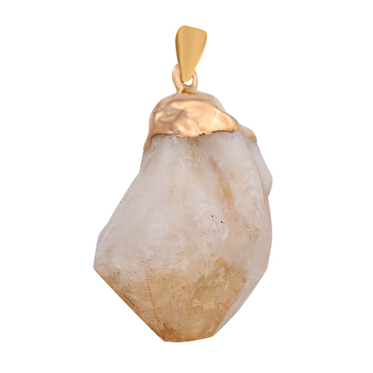 Citrin Anhänger, goldfarben ca. 50.00 ct