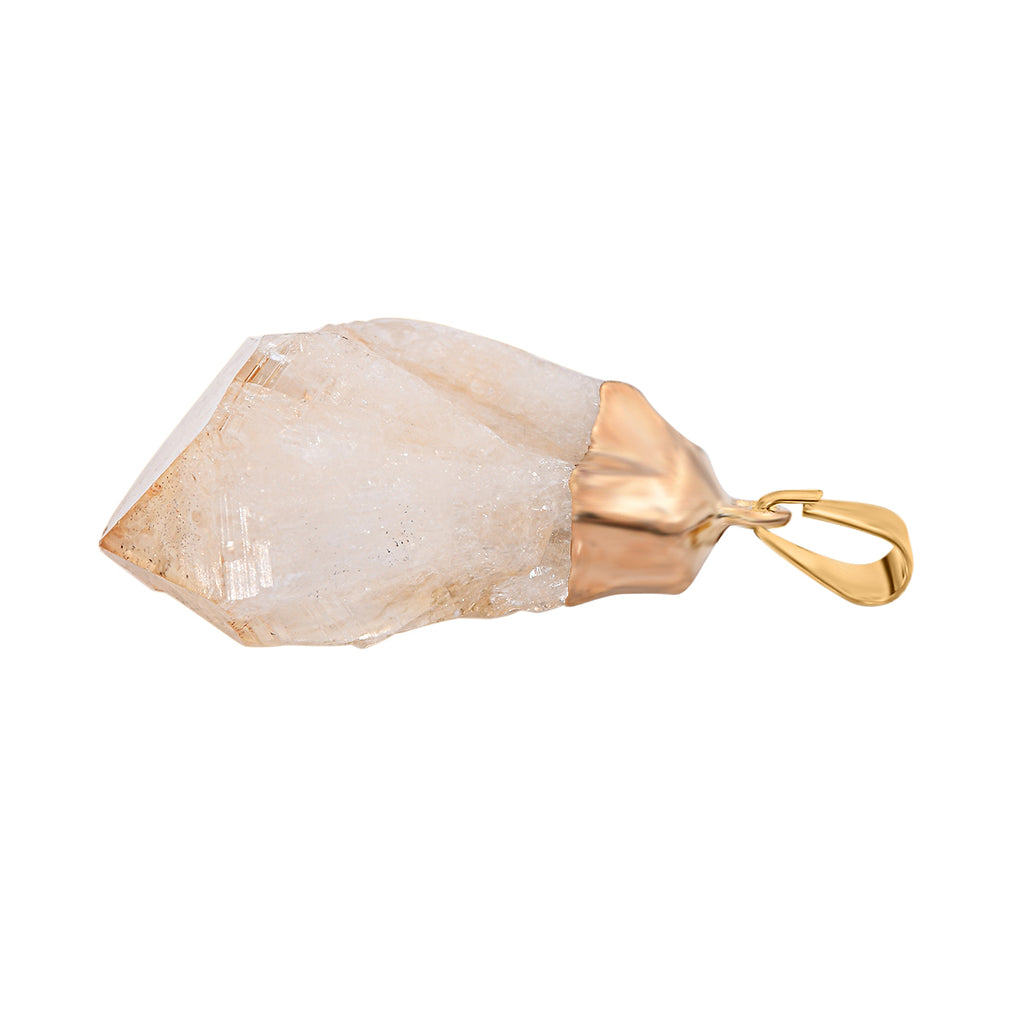 Citrin Anhänger, goldfarben ca. 50.00 ct
