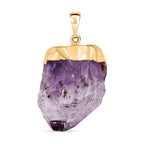 Afrikanischer Amethyst Anhänger, goldfarben ca. 50.00 ct