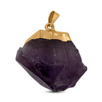 Afrikanischer Amethyst Anhänger, goldfarben ca. 80.00 ct