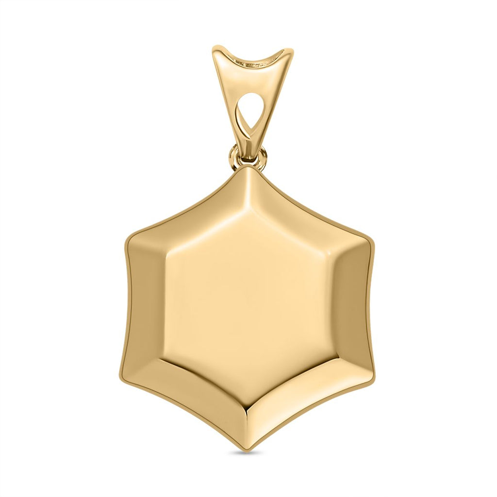 375 Gold Anhänger, Hexagon
