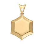 375 Gold Anhänger, Hexagon