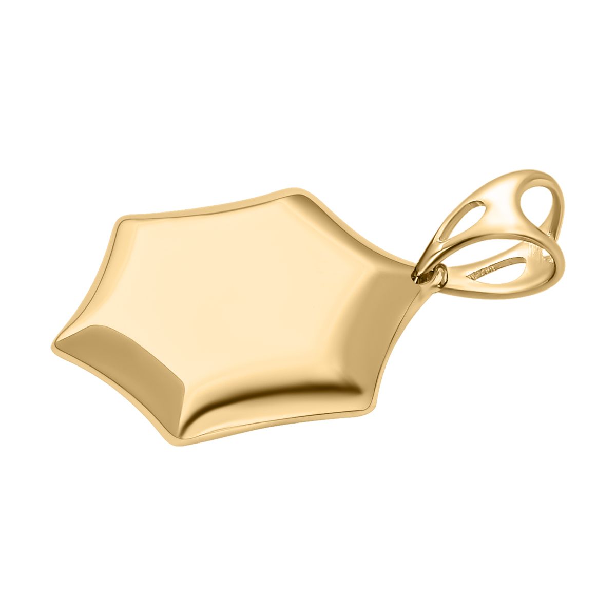 375 Gold Anhänger, Hexagon