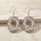 Achat Ohrringe, silberfarben ca. 30.00 ct