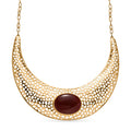 Rote Achat-Halskette, 45 cm - 67,53 ct.