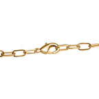 Roter Achat Halskette, ca. 45 cm, vergoldet, ca. 67.53 ct
