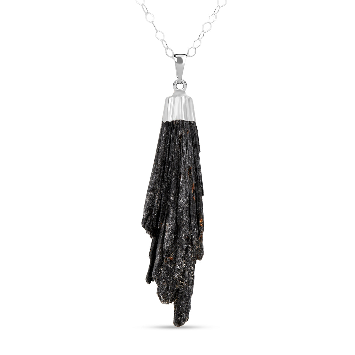 Kyanit Anhänger, silberfarben ca. 50.00 ct