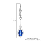 Aurora Mondstein Ohrringe, 925 Silber platiniert ca. 1.84 ct