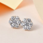 LUSTRO STELLA -  AAA Zirkonia Ohrringe, 925 Silber platiniert, ca. 3.05 ct