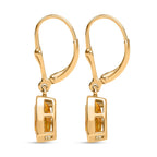 AA Premium Brasilianischer Heliodor Ohrringe, 925 Silber Gelbgold Vermeil, ca. 2.58 ct