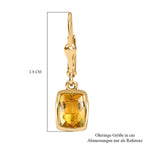 AA Premium Brasilianischer Heliodor Ohrringe, 925 Silber Gelbgold Vermeil, ca. 2.58 ct