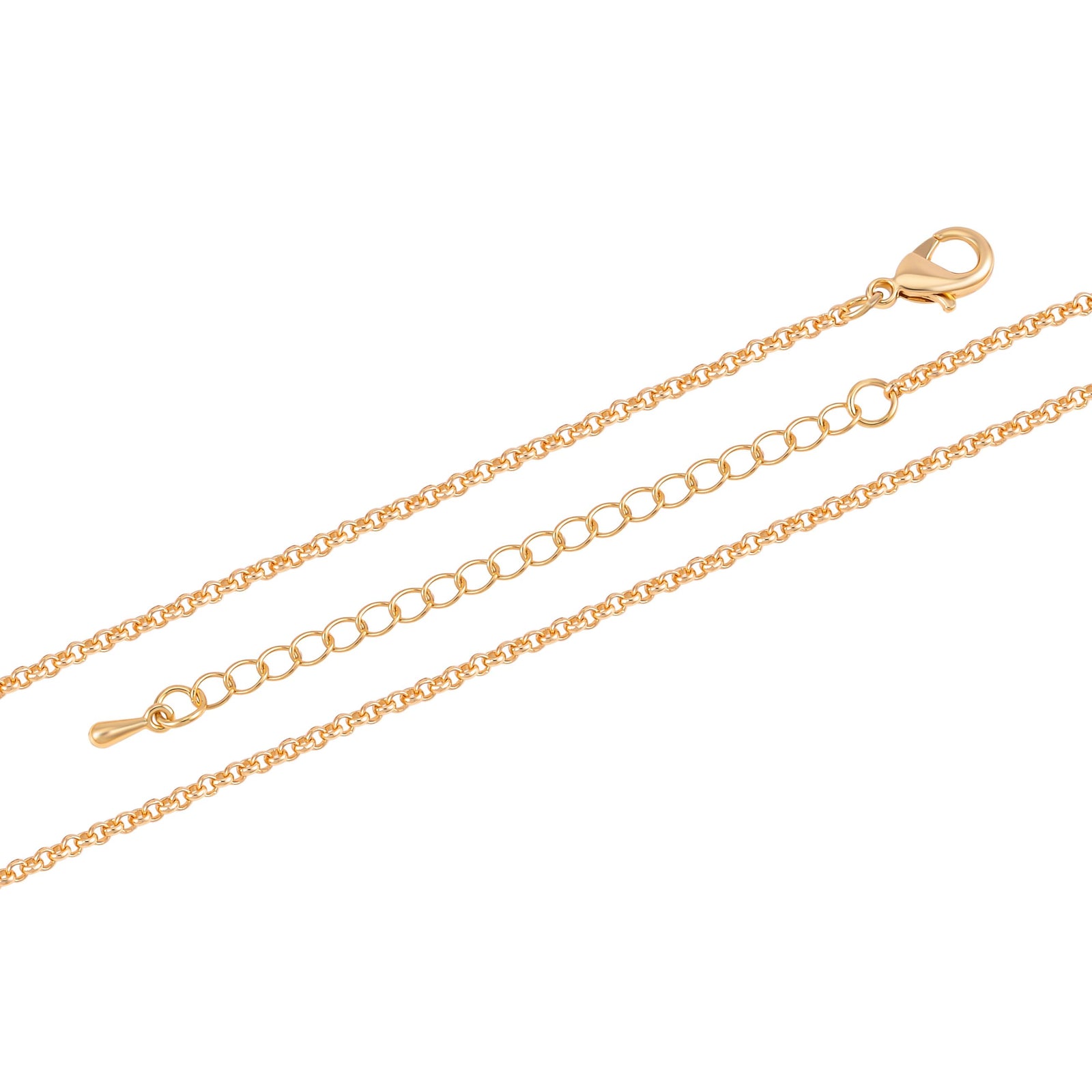 Glitzernde weiße Kristall-Lariat-Halskette mit Blättern, ca. 50 cm Reines Messing