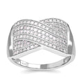 Weißer Diamant Ring, 925 Silber platiniert, (Größe 16.00), ca. 0.50 ct